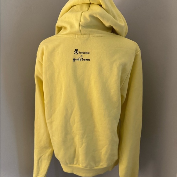 Tokidoki Gudetama Donatello OVER IT Hoodie in Yellow. Women's Size Small - Picture 4 of 10